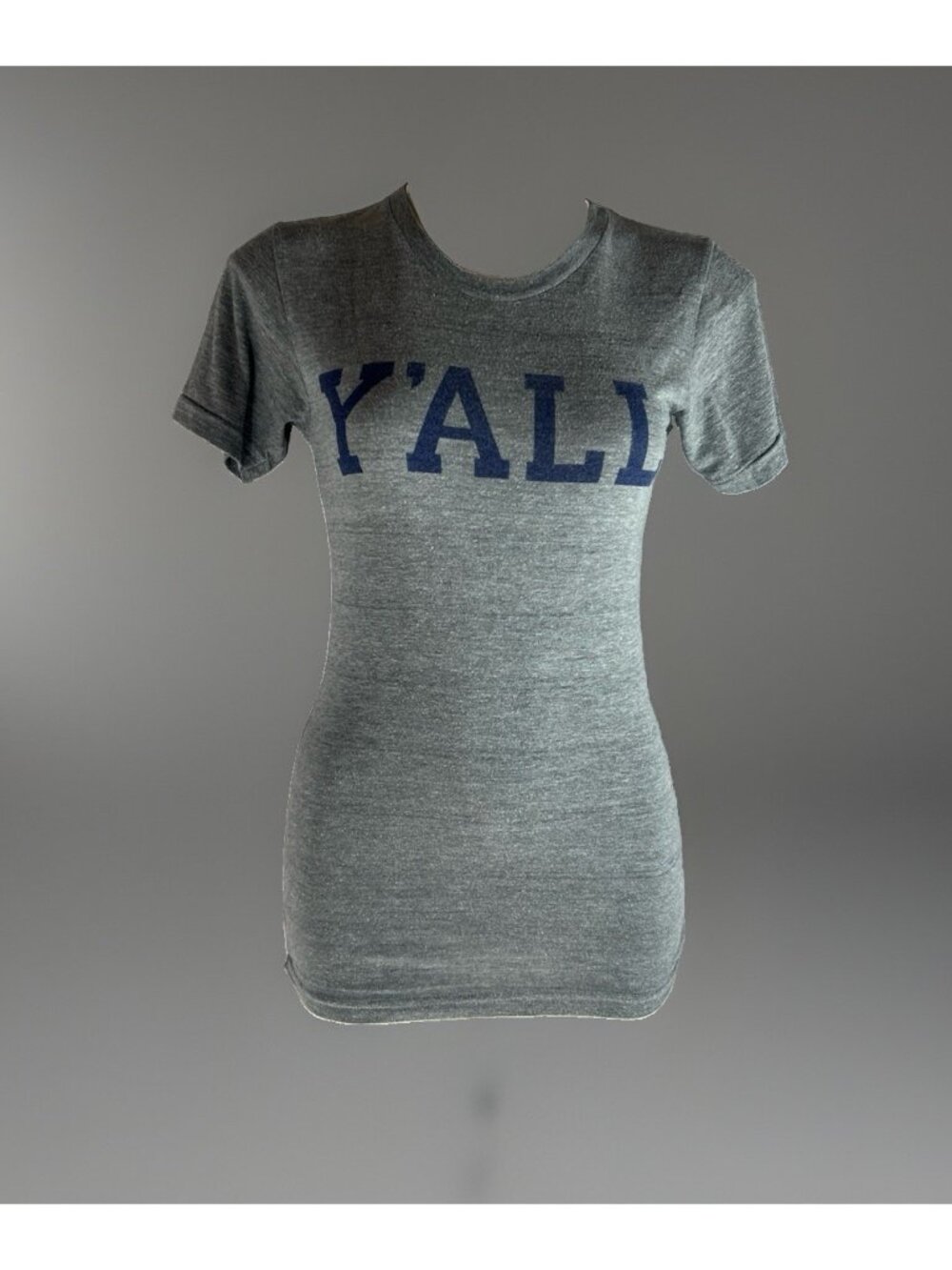 The Track American Apparel Gray T-Shirt Y’all Spell Out Front size XS Kentucky